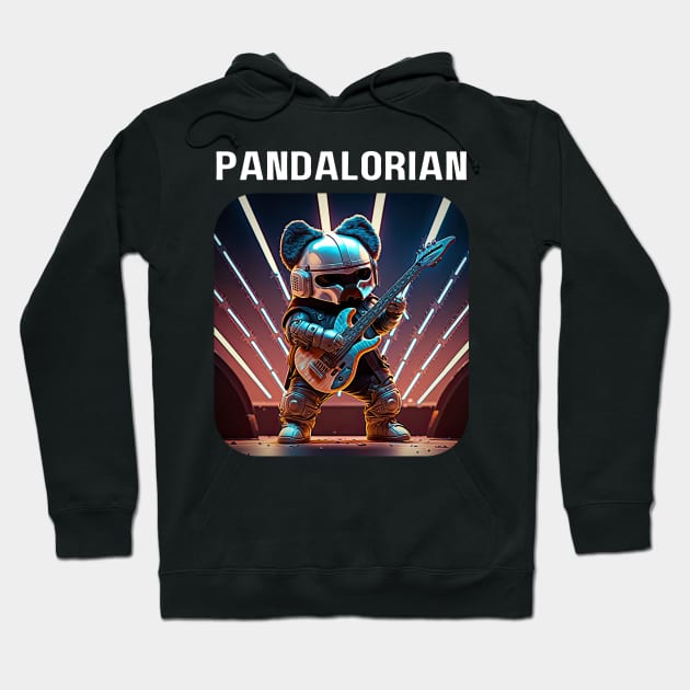 The Pandalorian - Rock is the way! v1 (no text) Hoodie by AI-datamancer